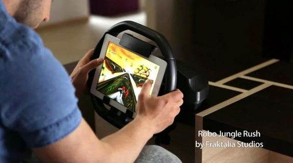 玩起來更爽 iPad賽車游戲方向盤KOLOS來了-廣州磐眾智能科技有限公司