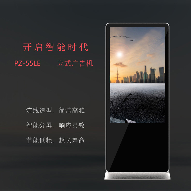 55寸立式廣告機(jī) PZ-55LE-2016-廣州磐眾智能科技有限公司