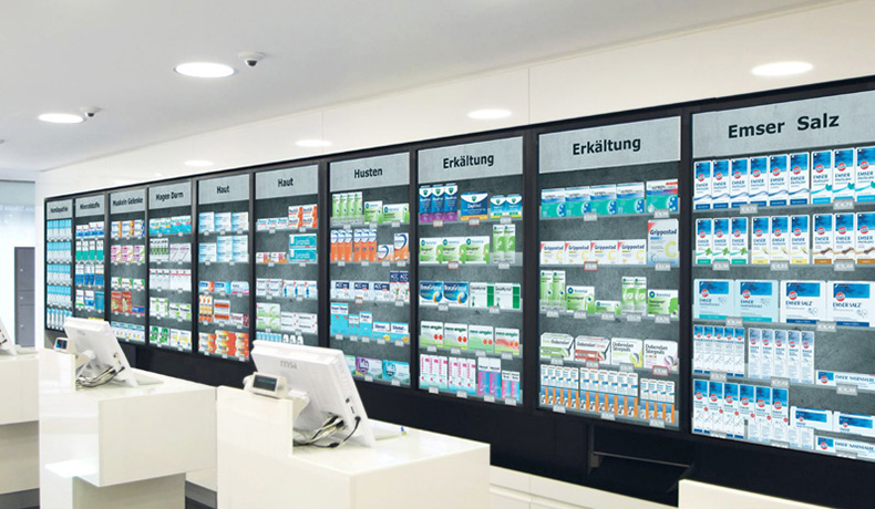 連鎖藥店展示方案--磐眾科技(廣州)有限公司