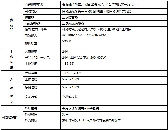 磐眾43寸戶外防水廣告機規(guī)格參數(shù)-廣州磐眾智能科技有限公司