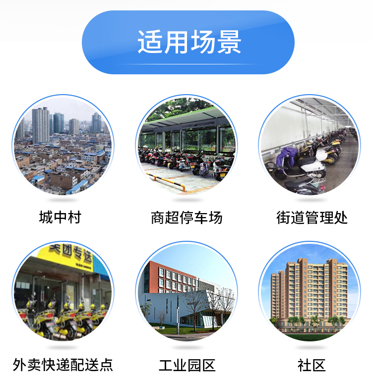 電瓶車自助充電柜適用場景-城中村-商超停車場-街道管理處-外賣快遞配送點-工業(yè)園區(qū)-社區(qū)-廣州磐眾智能科技有限公司